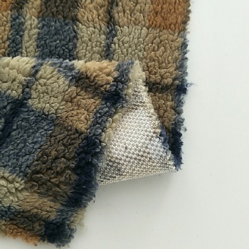 Customized 100 polyester printed knit soft warm fleece blanket sherpa fabric