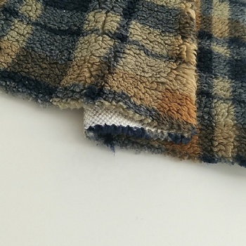 Customized 100 polyester printed knit soft warm fleece blanket sherpa fabric