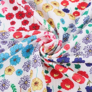Custom 4 Way Stretch Super Soft Digital Printing Textured Liverpool Bullet Fabric for Bows