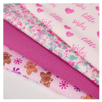 Custom 4 Way Stretch Super Soft Digital Printing Textured Liverpool Bullet Fabric for Bows
