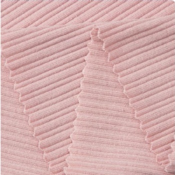 Light weight rayon spandex elastic vest skirt knitted rib fabric