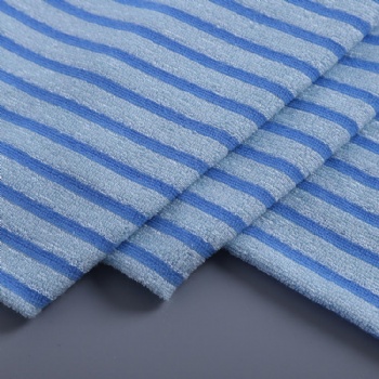 2023 Hot Sell 180gsm 60 Bamboo 40 Polyester Single Side Terry bamboo fiber fabric For Blanket