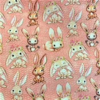 Hot Sale Custom Printed Polyester 4 way stretch Bullet Fabric For Baby Kids Bows