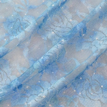 High Quality Luxury Multi Color Mesh Tulle Floral French Embroidery 3D Lace Fabric
