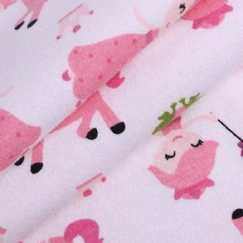 Fashion Printed Bamboo Fiber Cotton Fabric For Baby Towel Sleepwear