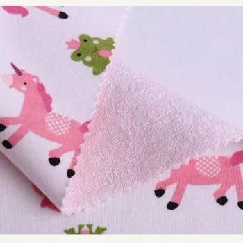 Fashion Printed Bamboo Fiber Cotton Fabric For Baby Towel Sleepwear